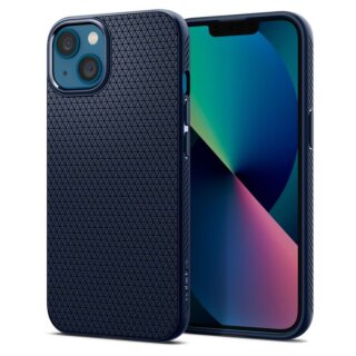 Spigen Liquid Air iPhone 13 szilikon hátlap tok - kék