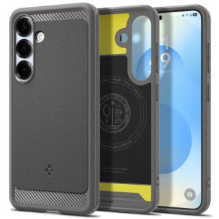 Spigen Rugged Armor Mag MagSafe Samsung Galaxy S25 szilikon tok - szürke