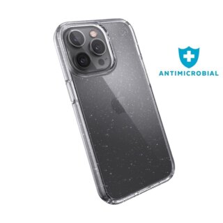 Speck Presidio Clear Glitter iPhone 13 Pro ütésálló tok - átlátszó