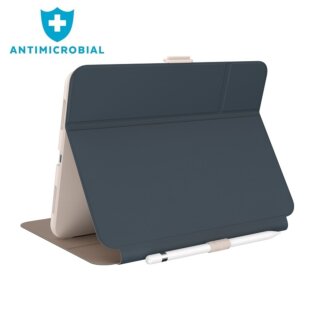 Speck Balance Folio iPad 11" A16 (2025) / 10,9" (2022) kinyitható bőr tok ceruzatartóval - barna/zöld