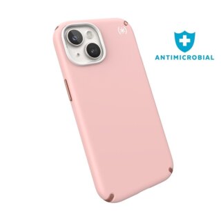 Speck Presidio2 Pro Microban iPhone 16e / 15 / 14 / 13 ütésálló szilikon hátlap tok - rózsaszín
