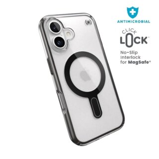 Speck Presidio Perfect Clear MagSafe iPhone 16 ütésálló kemény tok - átlátszó