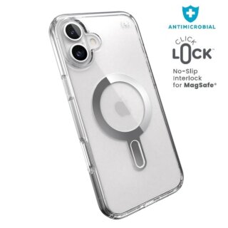 Speck Presidio Perfect Clear MagSafe iPhone 16 Plus ütésálló kemény hátlap tok - átlátszó