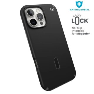 Speck Presidio2 Pro ClickLock & MagSafe iPhone 16 Pro Max ütésálló kemény hátlap tok - fekete