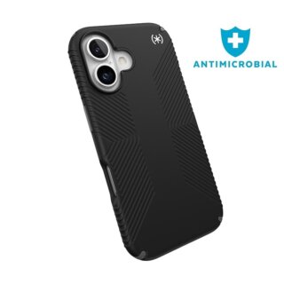 Speck Presidio2 Grip iPhone 16 ütésálló kemény tok - fekete