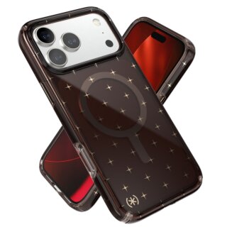 Speck Presidio Lux MagSafe iPhone 17 Pro Max ütésálló szilikon hátlap tok - barna/átlátszó