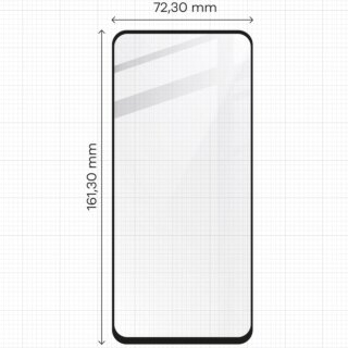 Bizon Edge Realme 12 / 12x teljes kijelzővédő üvegfólia - 2db + kamerasziget lencsevédő üvegfólia - 1db