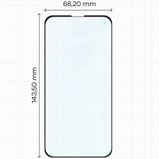 Bizon Edge 2 iPhone 16e teljes kijelzővédő üvegfólia - 2db + kamerasziget lencsevédő üvegfólia - 1db