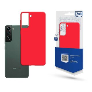 3mk Matt Case Samsung Galaxy S23+ Plus szilikon hátlap tok - piros
