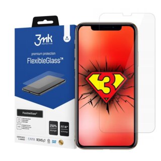 A pozicionáló fülek segítségével a 3mk FlexibleGlass iPhone 12 mini kijelzővédő üvegfólia buborékmentesen felhelyezhető.