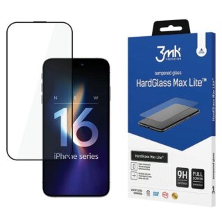 3mk HardGlass Max Lite iPhone 16 Pro teljes kijelzővédő üvegfólia