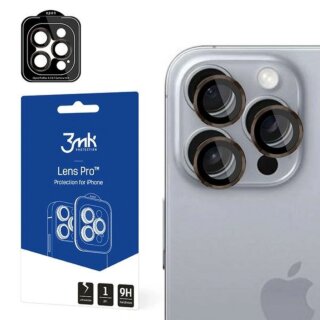 3mk Lens Protection iPhone 16 Pro / 16 Pro Max lencsevédő üvegfólia - barna