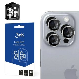 3mk Lens Protection iPhone 16 Pro / 16 Pro Max lencsevédő üvegfólia - ezüst
