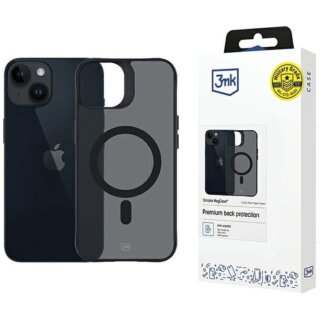 3mk MagCase Smoke MagSafe iPhone 14 Plus kemény hátlap tok - fekete
