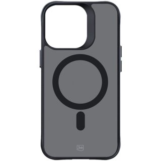 3mk MagCase Smoke MagSafe iPhone 15 Pro Max kemény hátlap tok - fekete