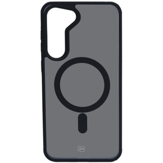3mk MagCase Smoke MagSafe Samsung Galaxy S23+ Plus kemény hátlap tok - fekete