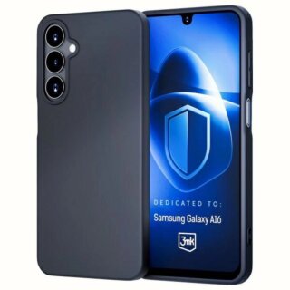 3mk Matt Samsung Galaxy A16 szilikon hátlap tok - fekete