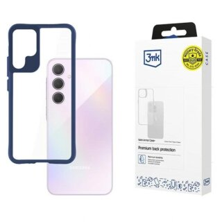 3mk SatinArmor Case+ Samsung Galaxy A35 5G ütésálló kemény hátlap tok - kék/átlátszó
