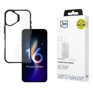 3mk SatinArmor+ iPhone 16 Plus ütésálló kemény hátlap tok - átlátszó