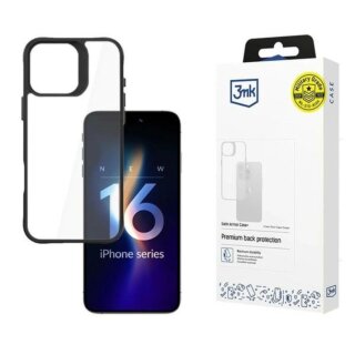 3mk SatinArmor+ iPhone 16 Pro ütésálló kemény hátlap tok - átlátszó