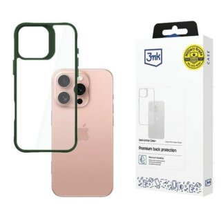 3mk SatinArmor+ iPhone 16 Pro ütésálló kemény hátlap tok - zöld
