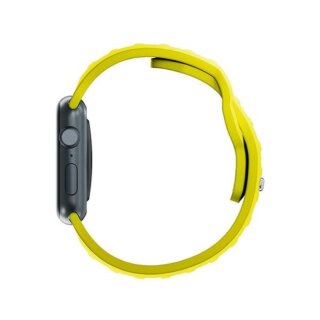 3mk Silicone Watch Apple Watch 46mm / 45mm / 44mm / Ultra 49mm szilikon szíj - sárga