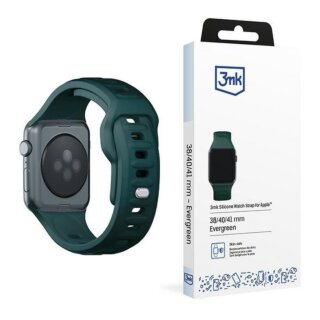 3mk Silicone Watch Apple Watch 42mm / 41mm / 40mm / 38mm szilikon szíj - zöld
