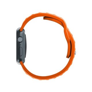 3mk Silicone Watch Apple Watch 42mm / 41mm / 40mm / 38mm szilikon szíj - narancssárga
