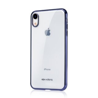 X-Doria iPhone XS / X szilikon hátlap tok - kék