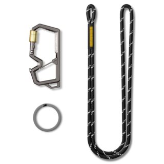 Spigen Karabíner kulcskarikával 2nd gen. 1db - gunmetal