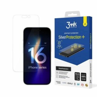 3mk Silver Protect+ iPhone 16 Plus antibakteriális kijelzővédő fólia