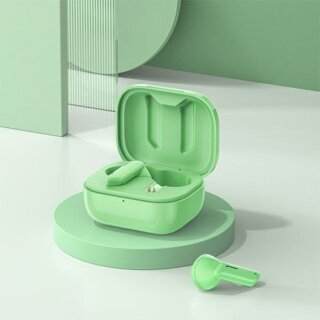 Awei T36 TWS Bluetooth vezeték nélküli fülhallgató + töltőtok - zöld