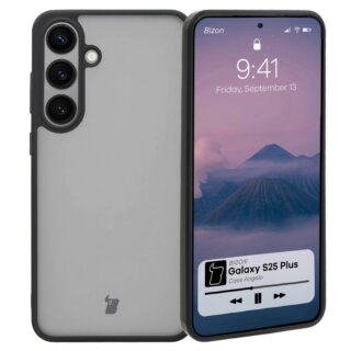 Bizon Angelo Samsung Galaxy S25 Plus kemény hátlap tok - szürke/fekete