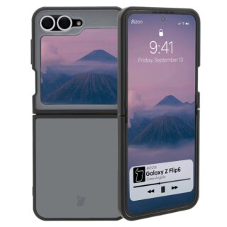 Bizon Angelo Samsung Galaxy Z Flip 6 kemény hátlap tok - szürke/fekete