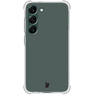 Bizon Clear Pack Samsung Galaxy S23 Plus szilikon tok + 2db kijelzővédő üvegfólia + kamerasziget lencsevédő üvegfólia - átlátszó