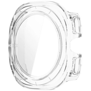 Bizon Case + Glass Watch Samsung Galaxy Watch Ultra 47mm kemény tok kijelzővédő üveggel - átlátszó