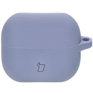 Bizon Headphone Silicone Samsung Galaxy Buds 3 / 3 Pro szilikon tok + karabíner - szürke
