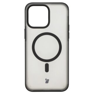 Bizon Case MatteO MagSafe iPhone 14 Pro Max kemény hátlap tok - átlátszó/fekete