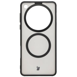 Bizon Case MatteO MagSafe Oppo Find X8 Pro kemény hátlap tok - matt átlátszó/fekete