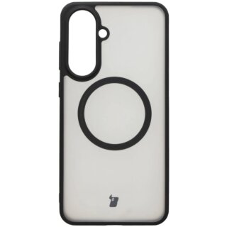 Bizon Case MatteO MagSafe Samsung Galaxy A56 5G kemény hátlap tok - matt átlátszó/fekete