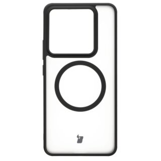 Bizon Case MatteO MagSafe Xiaomi 14T Pro kemény hátlap tok - átlátszó/fekete