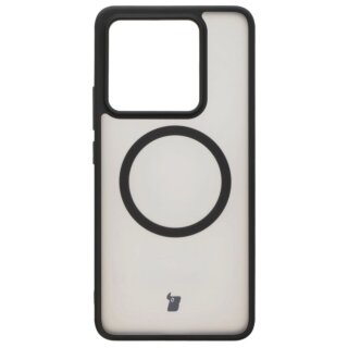 Bizon Case MatteO MagSafe Xiaomi 14T kemény hátlap tok - átlátszó/fekete