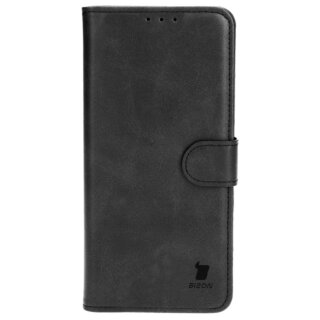 Bizon Case Pocket Oppo A58 4G kinyitható bőr tok - fekete