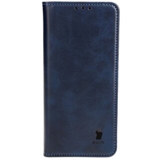Bizon Case Pocket Honor Magic6 Lite kinyitható bőr tok - kék