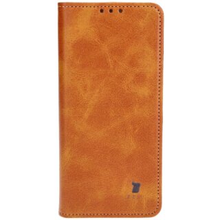 Bizon Case Pocket OnePlus 12R kinyitható bőr tok - barna