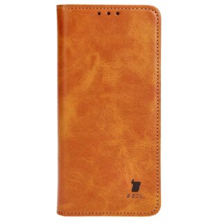 Bizon Case Pocket Oppo A38 4G kinyitható bőr tok - barna