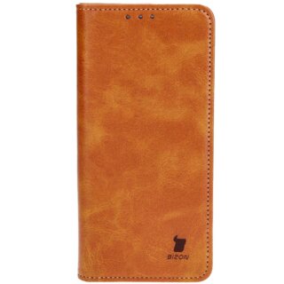 Bizon Case Pocket Xiaomi 13T Pro / 13T kinyitható bőr tok - barna