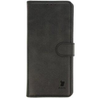 Bizon Case Pocket Samsung Galaxy S25 Ultra kinyitható bőr tok - fekete