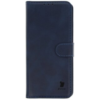 Bizon Case Pocket Sony Xperia 1 VI kinyitható bőr tok - kék