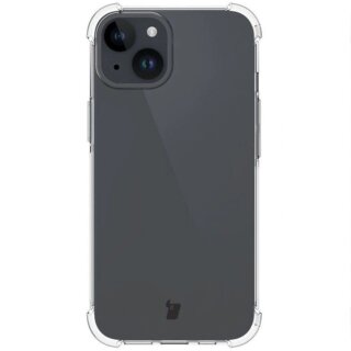 Bizon Case Salpa iPhone 15 ütésálló szilikon tok - matt átlátszó